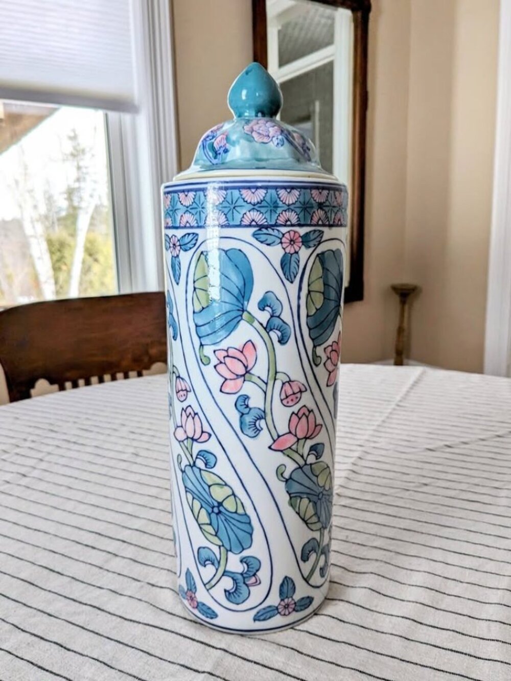 Vintage Ceramic Jar or Vase With Lid